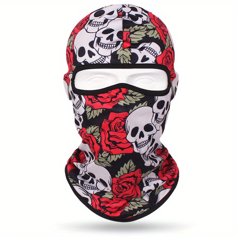 Full Face 3D Anime Skull Balaclava Ski Mask for Men and Women for Cycling Skiing and Outdoor Sports