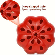 Paquete de 2 trampas para moscas de la fruta de calabaza reutilizables, orgánicas, para interiores y atrapamoscas para mosquitos