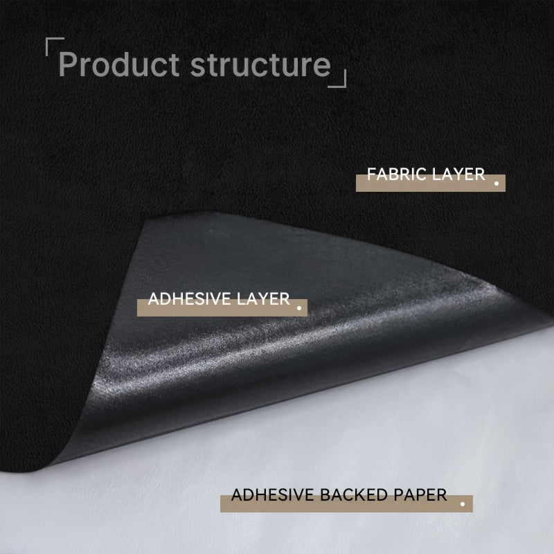 Katta o'z-o'zidan yopishqoq zamsh mato, bir rangli, faqat quruq tozalash, zargarlik ko'rsatish yoki avtomobil ichki bezatish uchun DIY sovg'a qutisi bilan birga keladi.