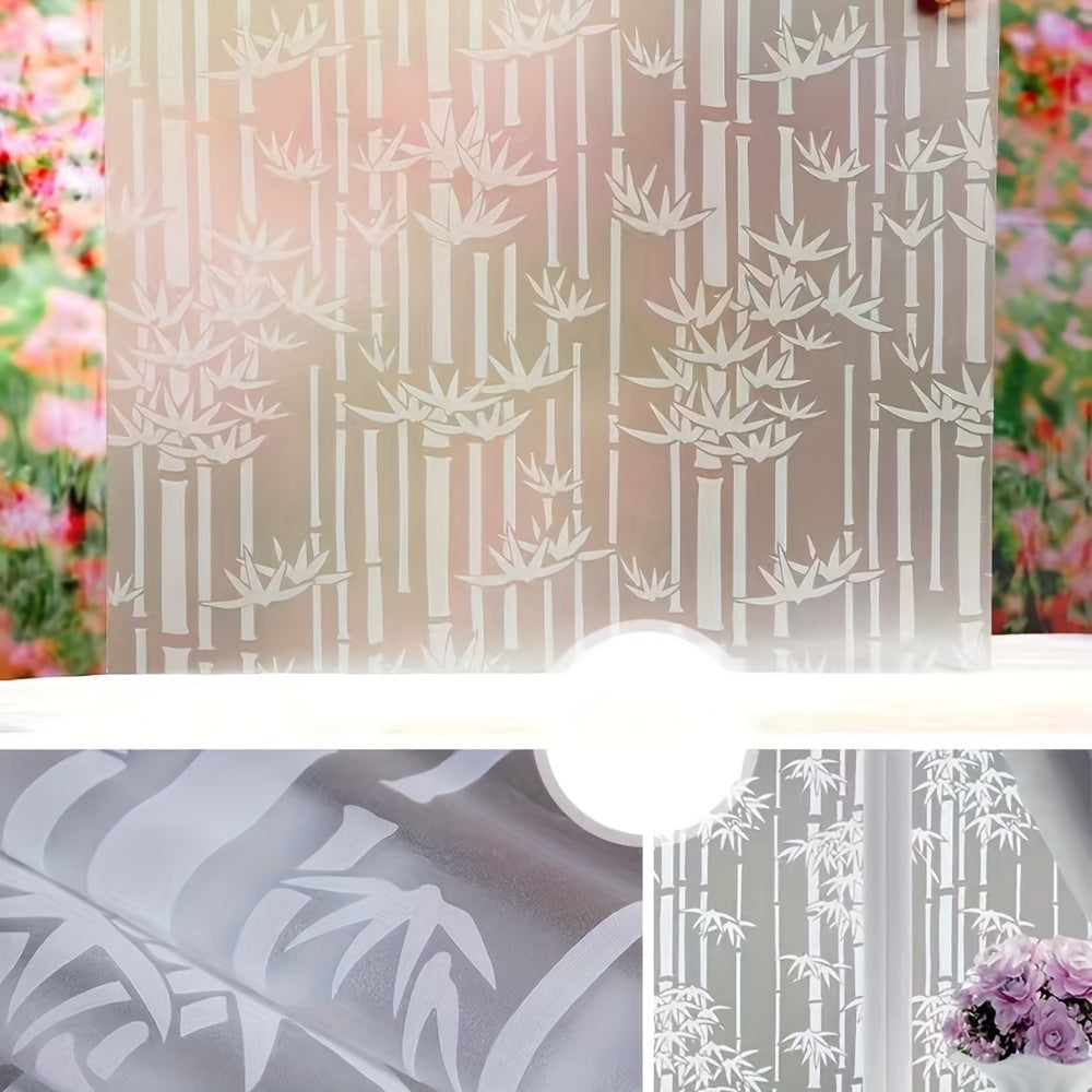 PVC Privacy Window Film Frosted Glass Sticker for Bathroom Sunshade Heat Insulation 10mil