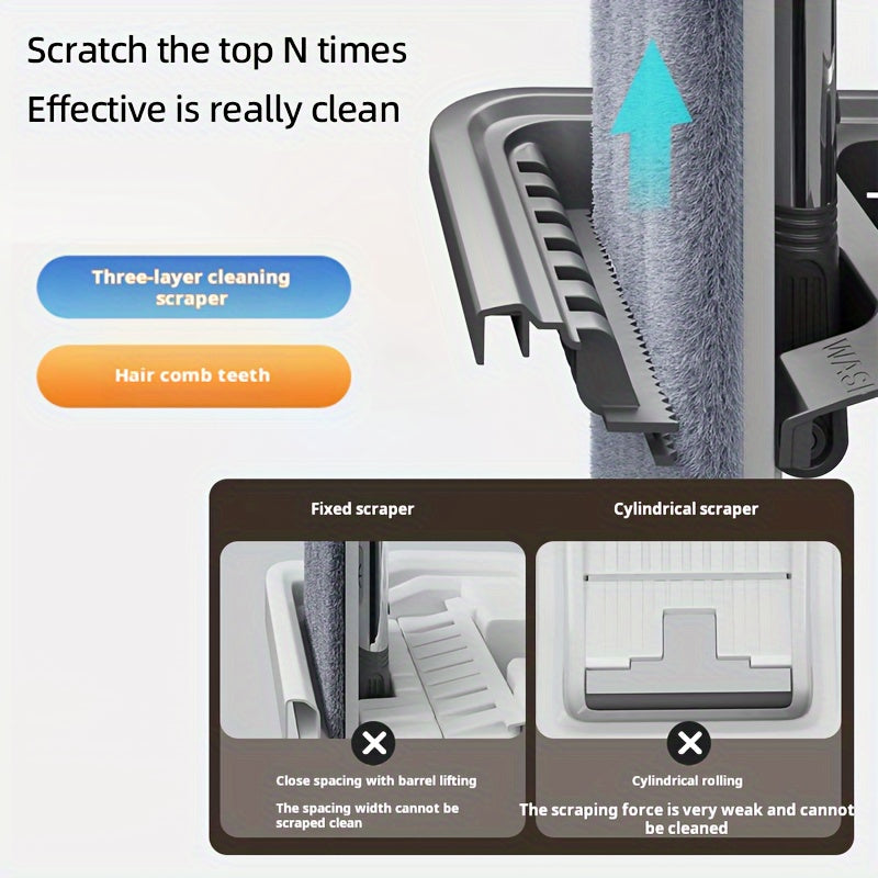 Kichik tozalash to'plami, mop va qop, suv saqlash, ko'p maqsadli foydalanish