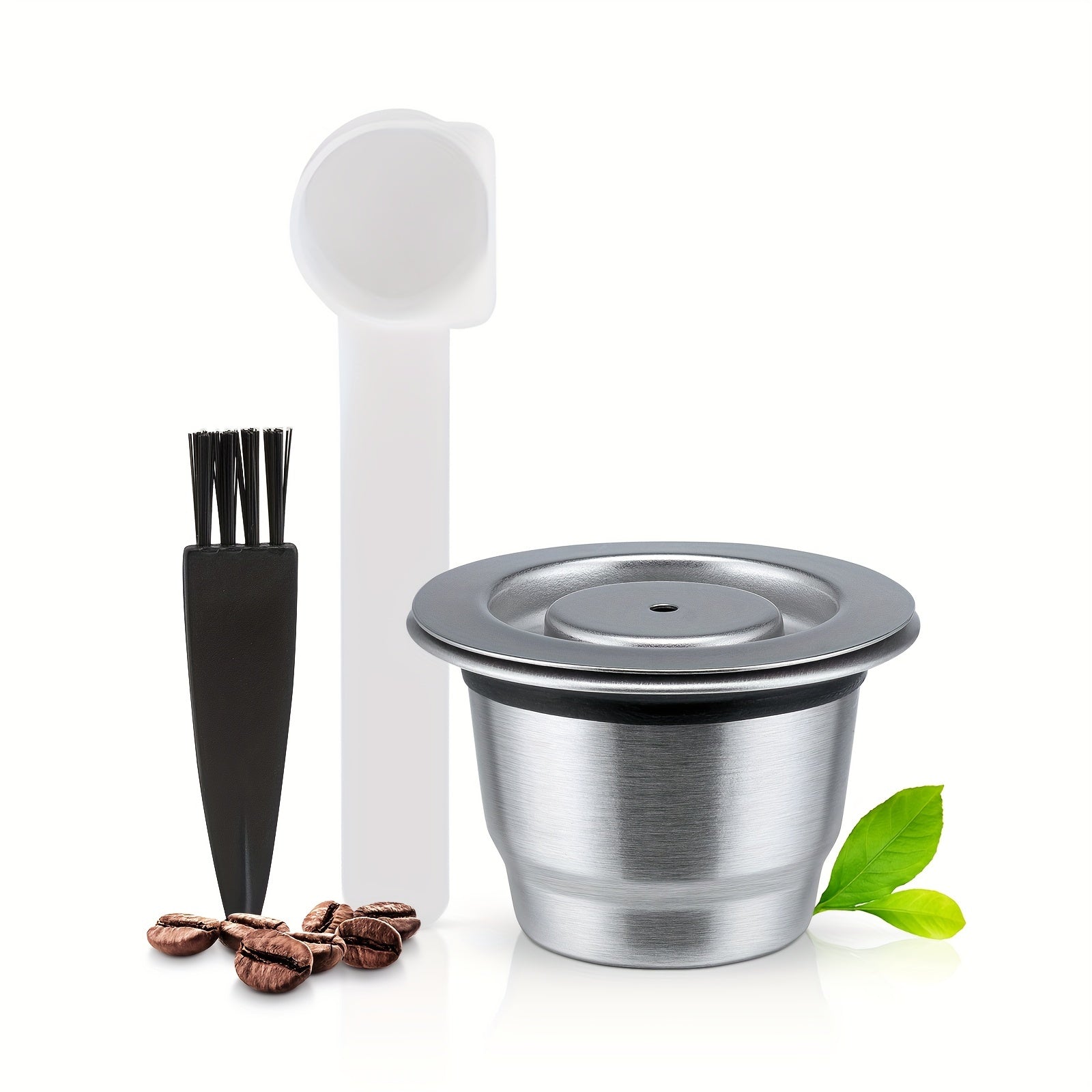 Stainless Steel Reusable Coffee Capsule with Bird Nest Design for Espresso Machines