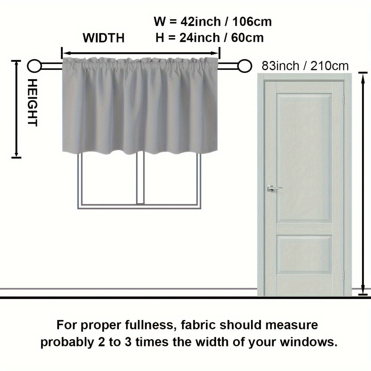 Blackout Heat Insulation Curtain Rod for Kitchen Living Room Bedroom Home Decor