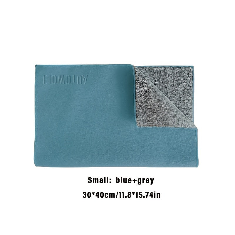 Toalla de limpieza para coche de microfibra de terciopelo, no se decolora, súper absorbente, de forma oblonga