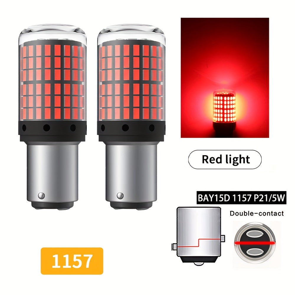 Набор из 2 светодиодных ламп для автомобильных тормозных, задних, указателей поворота, дневных ходовых огней