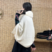 Women's Faux Fur Shawl Warm Windproof Autumn Winter Casual Wrap