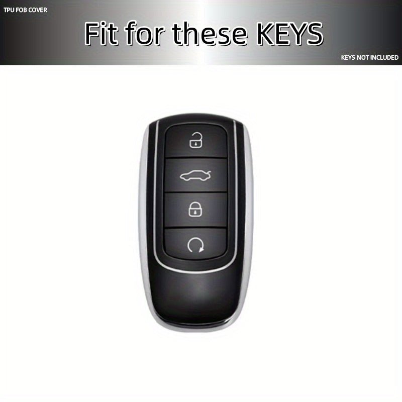 Car Key Fob Cover with Keychain Lanyard for Tiggo 7 Pro 8 Arrizo 8