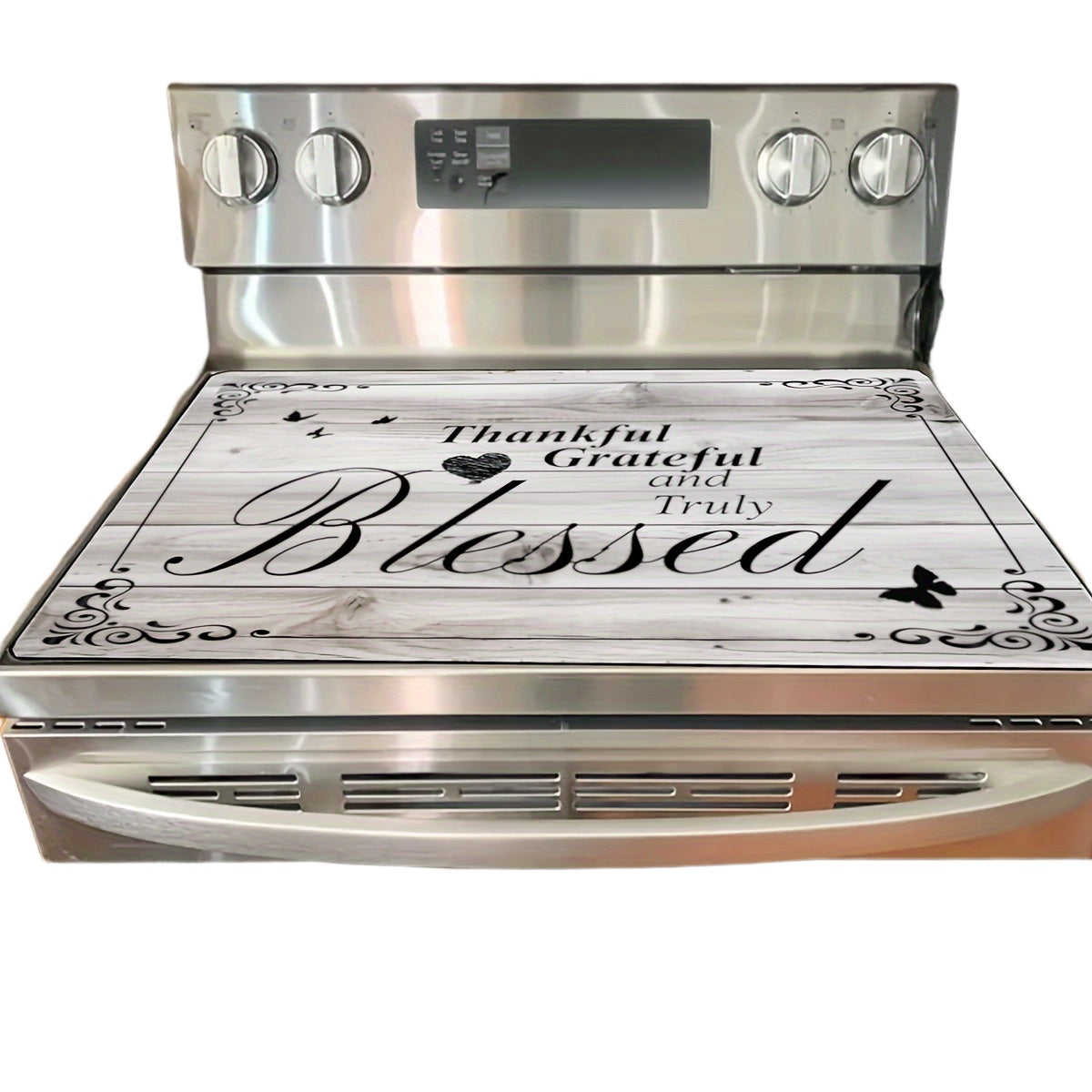 Extra Large Stove Top Protector Mat Waterproof Anti-Slip Cover 72x52cm for Electric Glass Cooktop