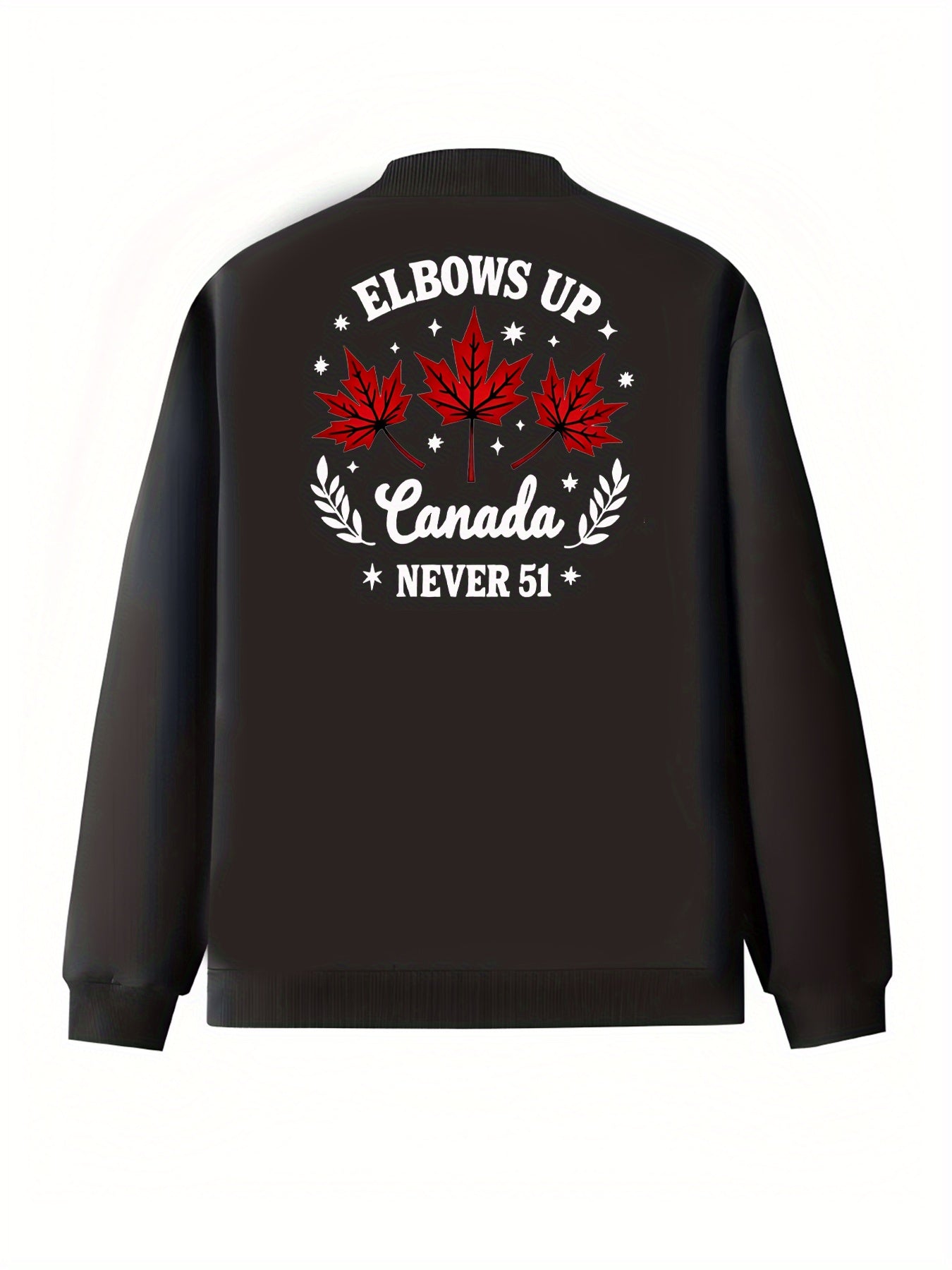 Women Plus Size Casual Bomber Jacket Black Zip Pocket Long Sleeve