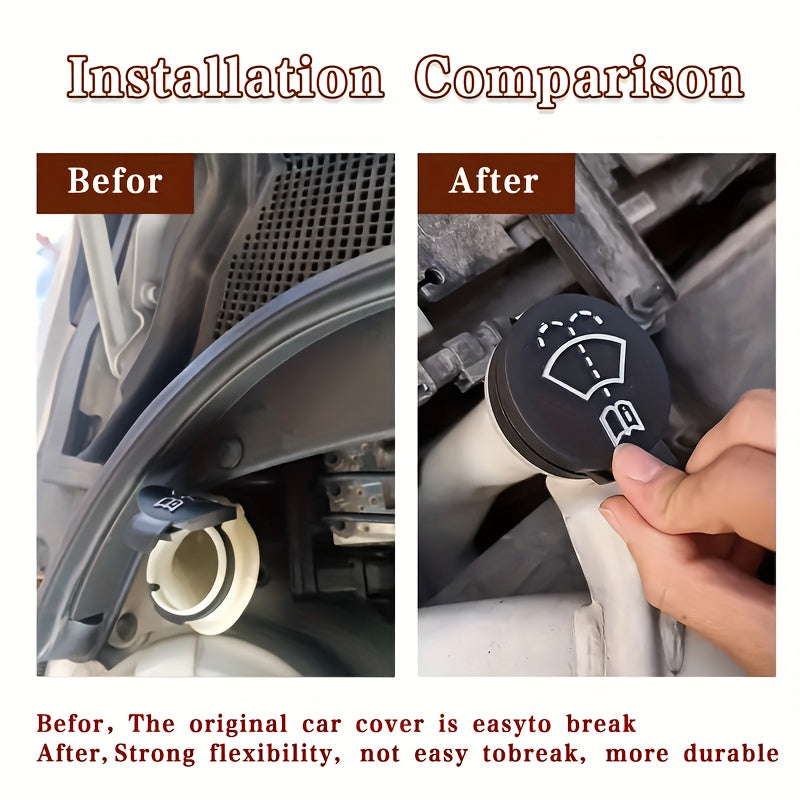 Silicone Wiper Fluid Reservoir Cap Durable Replacement Water Tank Cover