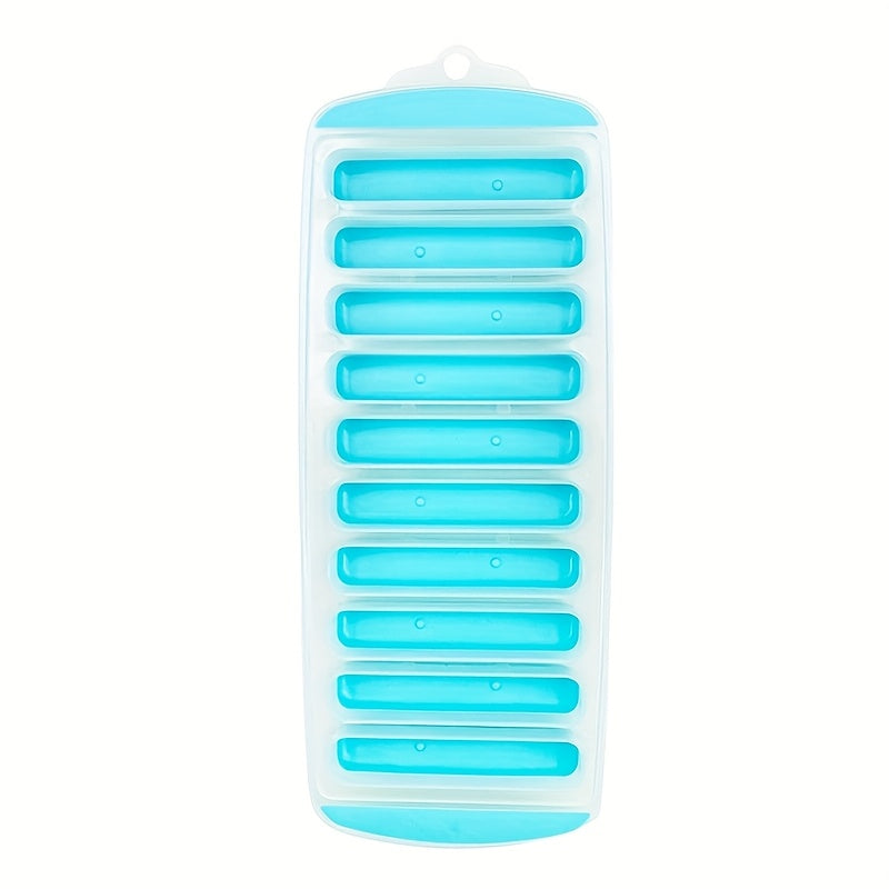 Bandeja de silicona flexible para hielo con fácil desmoldeo y apilable, de grado alimenticio PP