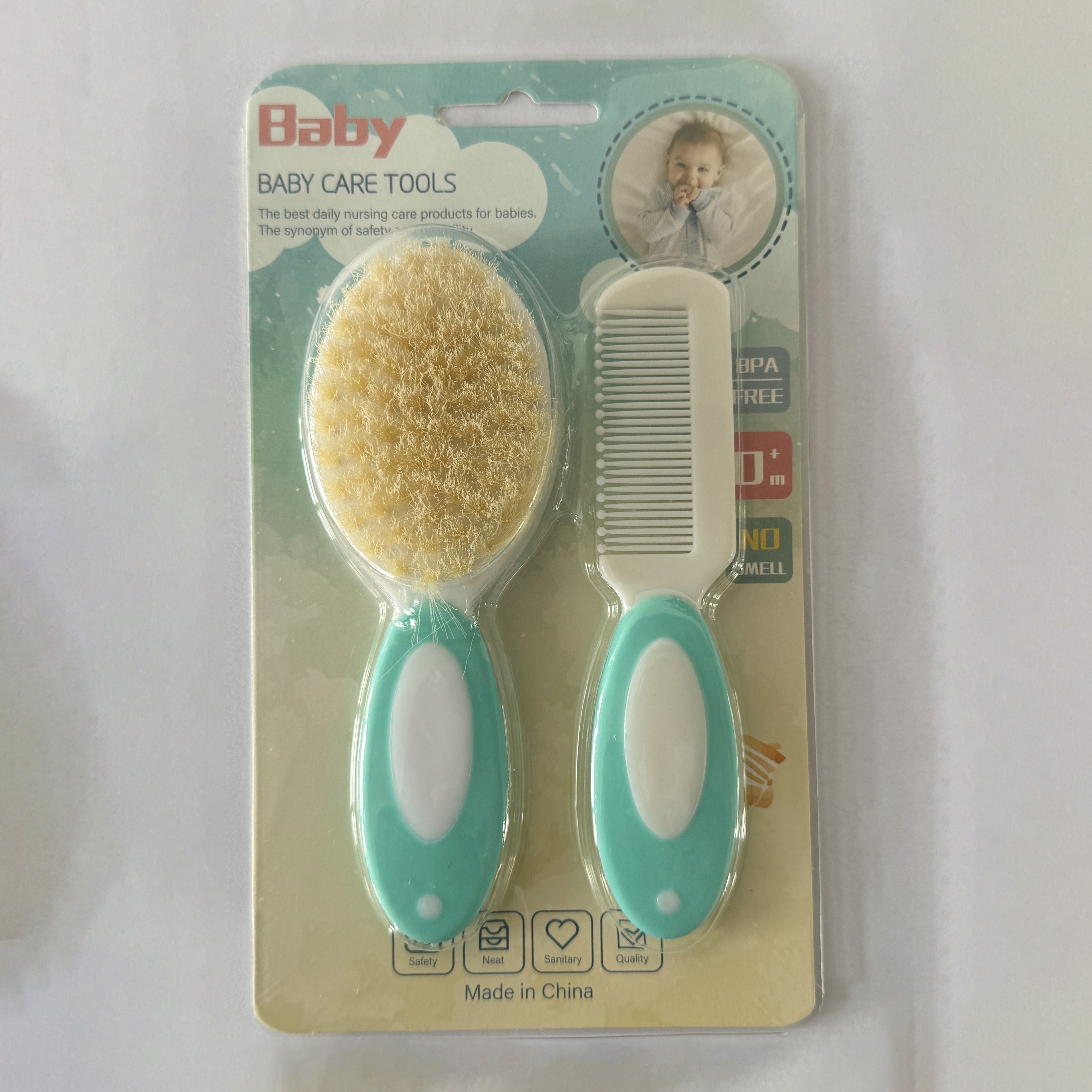 Baby Hair Brush and Comb Set for Infants and Toddlers Soft Bristles Gentle Grooming