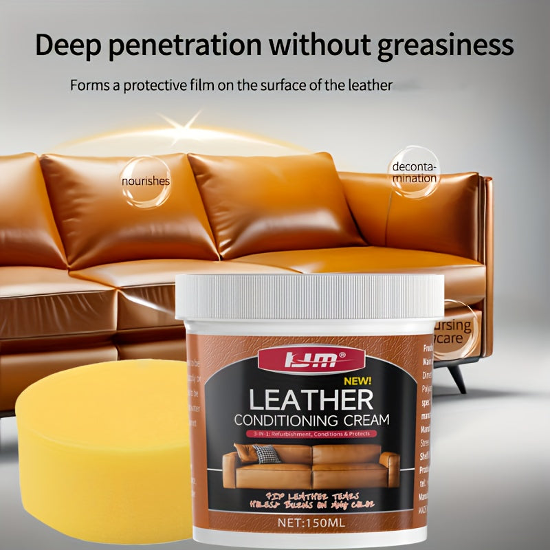 Leather Care Cream for Shoes, Bags, Furniture and Jackets