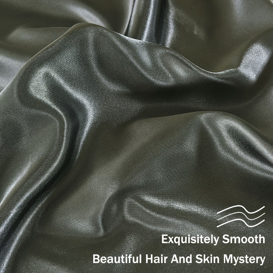 Juego de 2 fundas de almohada satinadas hipoalergénicas de poliéster con cierre de sobre 200gsm