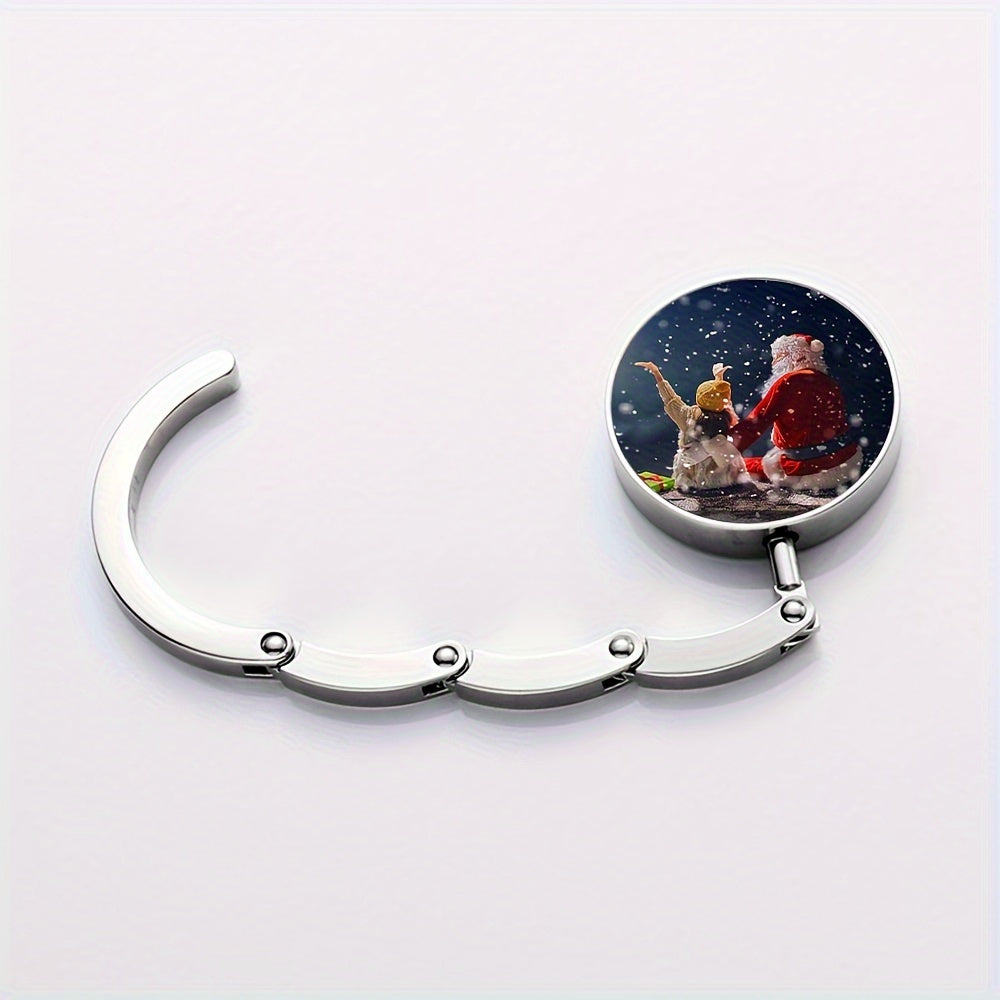 Stylish Portable Custom Photo Handbag Hook Metal Accessory for Women