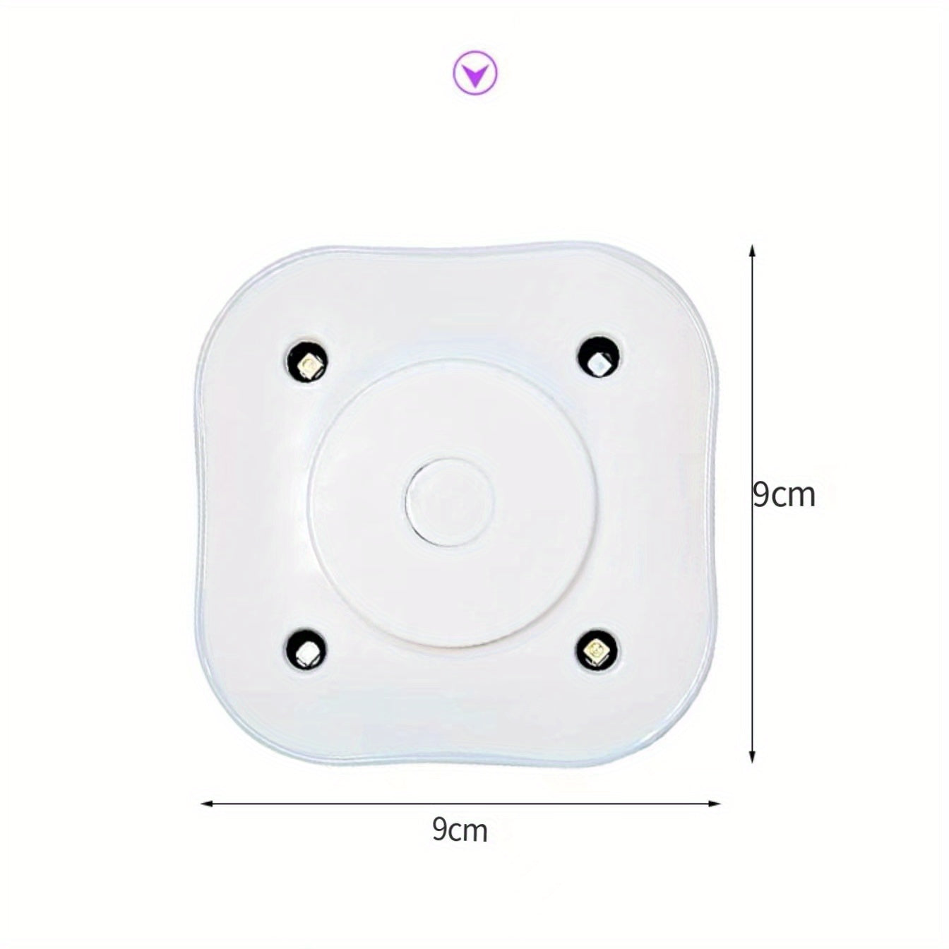 Mini purificador de aire con LED UV, lámpara UV para inodoro, germicida UVC, desodorante