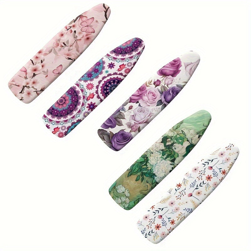 Standard Size Ironing Board Cover and Pad with Floral Design, Heat Reflective, Stain Resistant