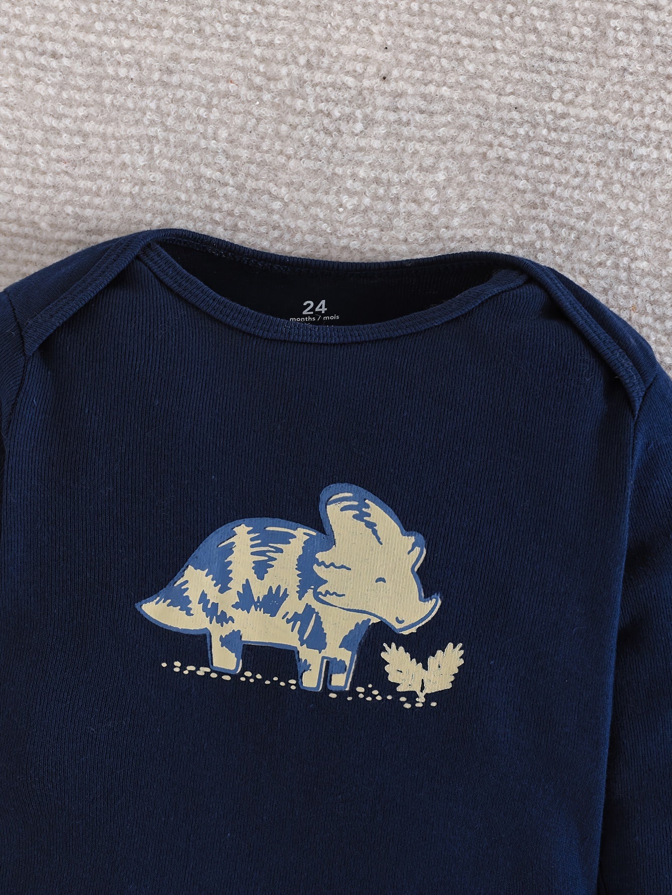 Baby Boys Long Sleeve Cotton Romper Set 5-Pack Cartoon Animal Pattern Spring Autumn Outdoor