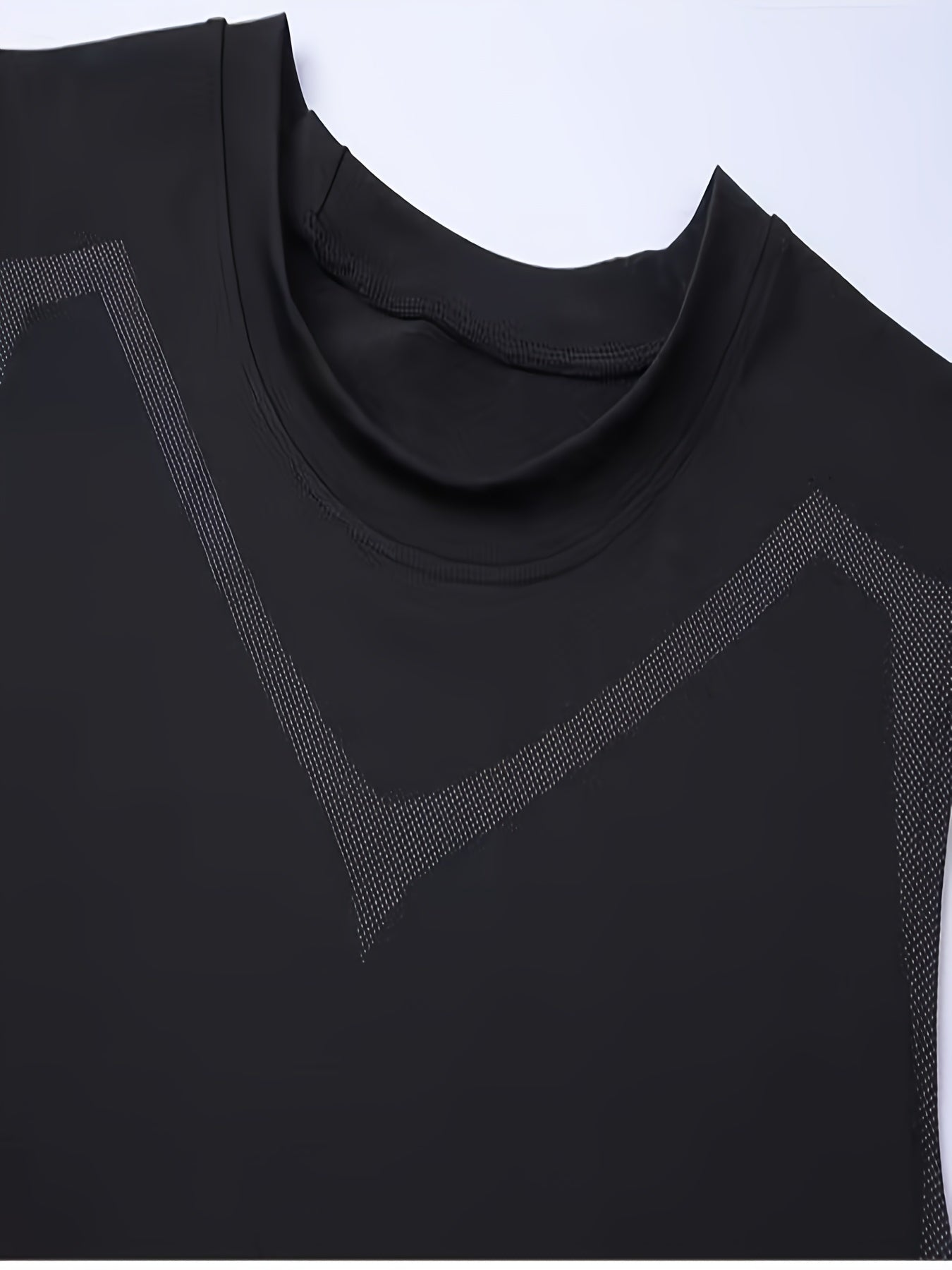 Men's Geometric Print Compression Tank Top Moisture-Wicking Quick Dry Skinny Fit Sports Vest