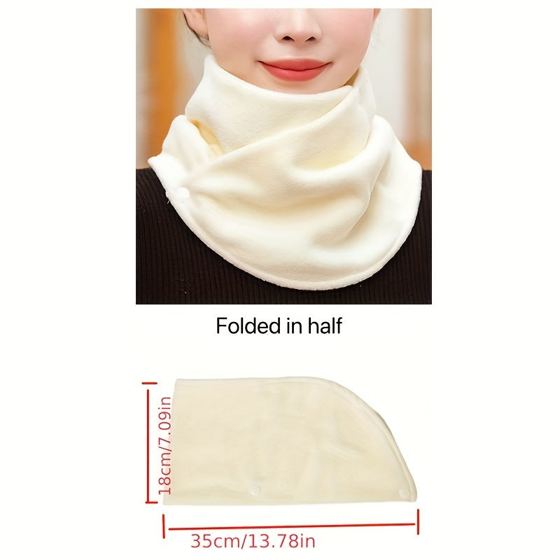 Two-Pack Warm Neck Scarves for Cycling Windproof Buckle Set