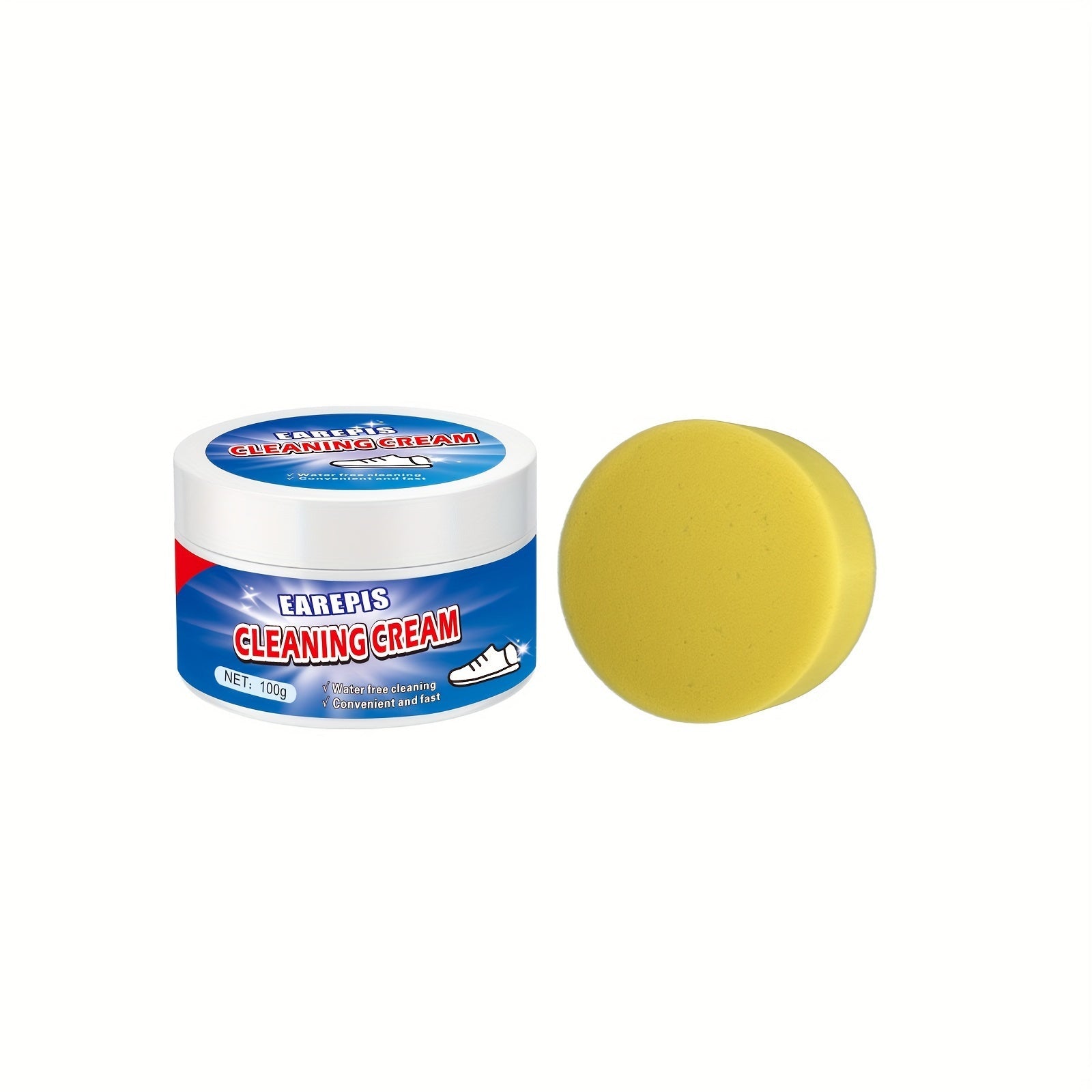 Crema limpiadora suave para manchas de cuero sintético y tela, uso doméstico