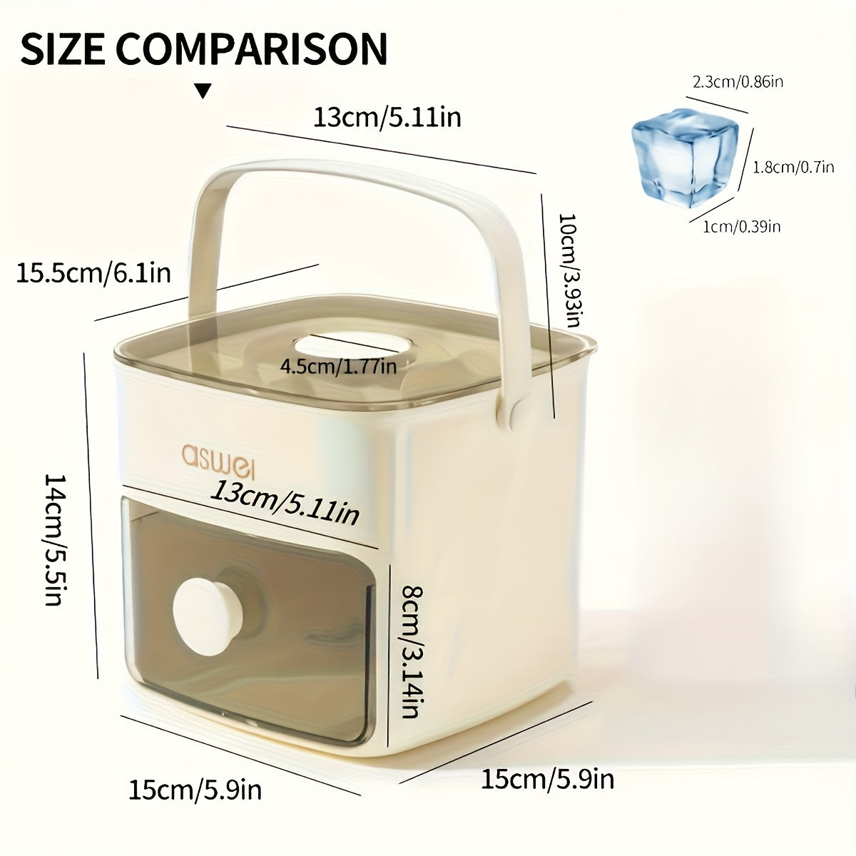 Ice Maker Large Capacity 48 Grids Food Grade Plastic Ice Cube Mold