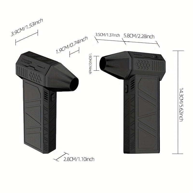 Qora portativ yuqori samarali havo purkagich tashqi sayohat, qor, suv, hayvonlar va jun uchun