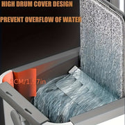 Reusable Flat Mop Set with Bucket for Wet Dry Cleaning on Tiles Marble Wood Floors