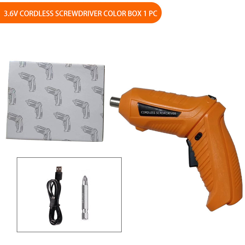 Mini 3.6V Cordless Electric Screwdriver Rechargeable Lithium Battery Compact Tool