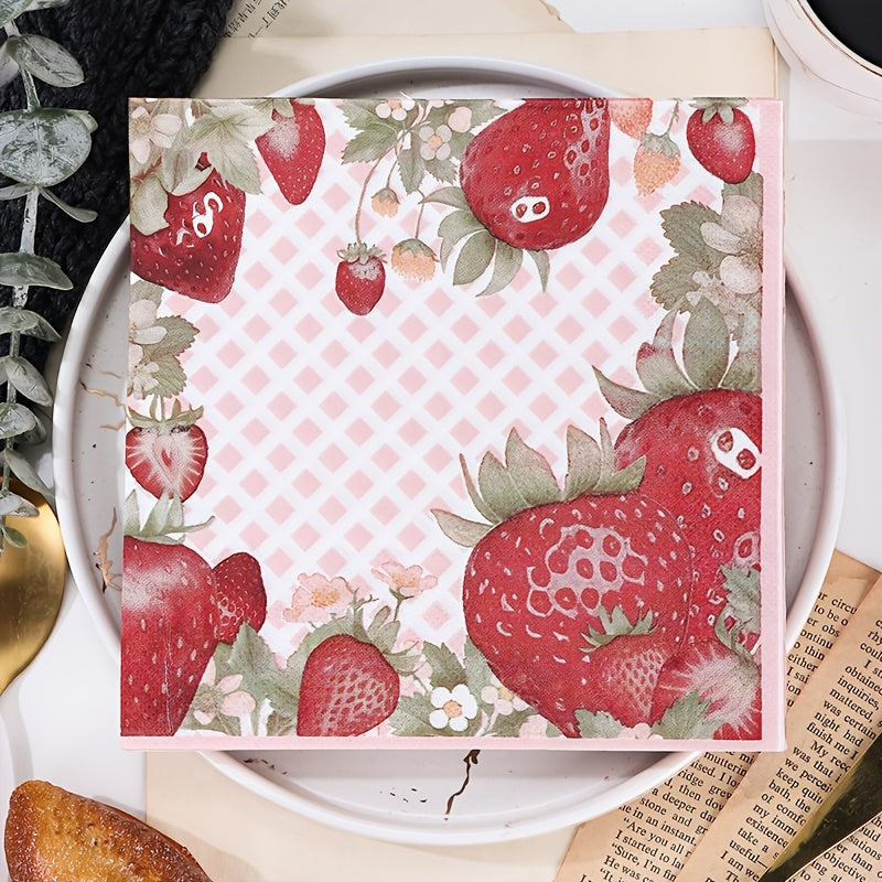 40 Pack Tri-Fold Disposable Christmas Napkins Santa Print Holiday Party Dining