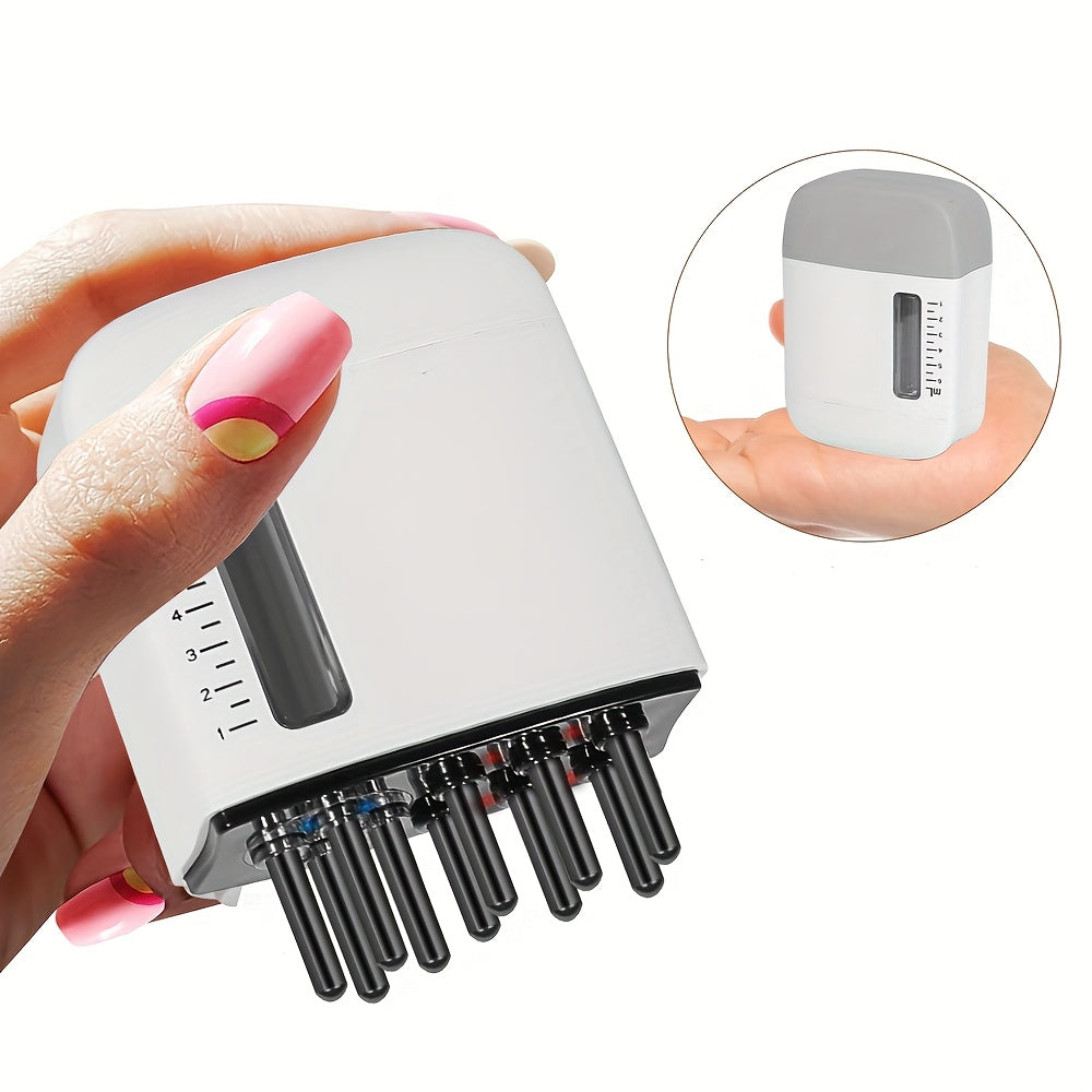 USB Rechargeable Scalp Massager with Hair Oil Applicator for Hair Growth