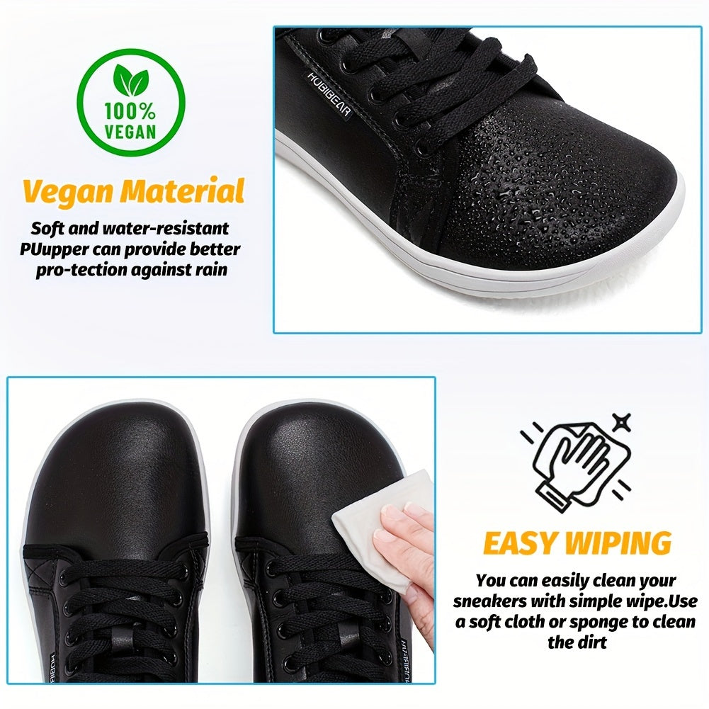 Minimalist Barefoot Sneakers for Men and Women with Wear-Resistant Rubber Sole and Breathable Microfiber Upper