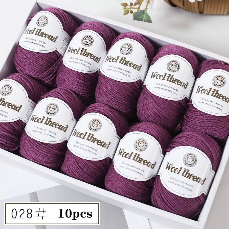 10pcs Australian Wool Yarn 500g Soft Warm Knitting for Sweaters Coats Scarves
