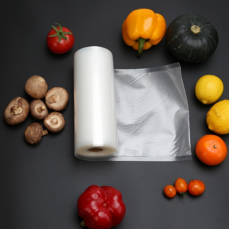 Bolsas de sellado al vacío de 20cm x 10m para almacenamiento de alimentos, rollo hermético, prolonga la frescura, apto para congelador