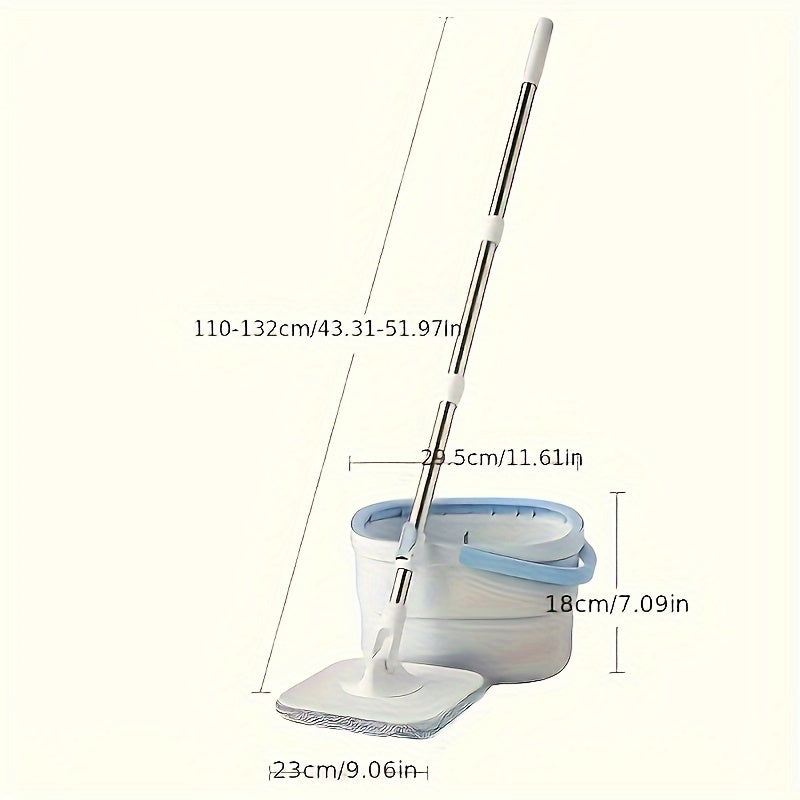All-in-One Floor Cleaning Kit with Microfiber Mop and Bucket for Home and Kitchen