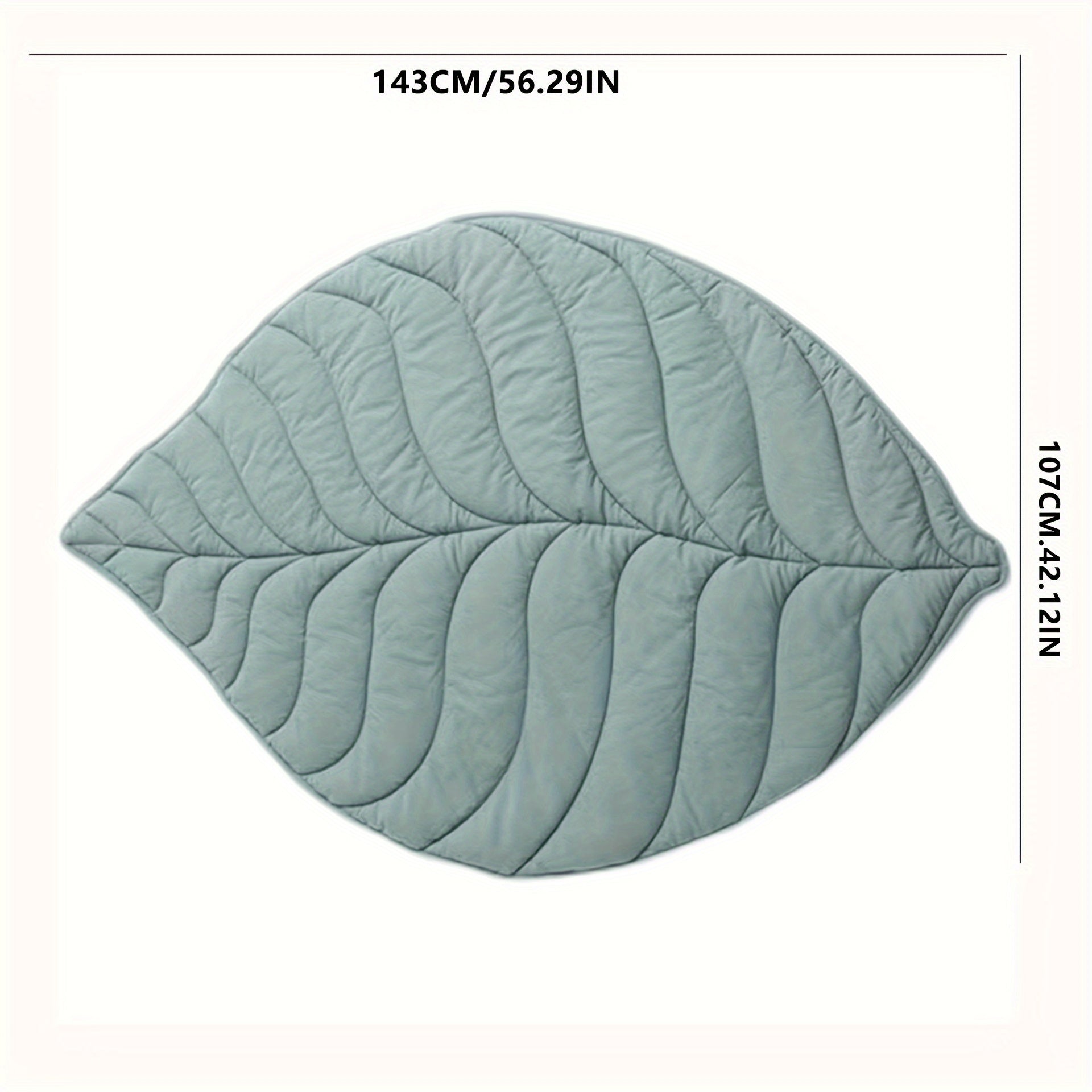 Nordic Leaf Cushion for Indoor Decor Kids Blanket Baby Climb Mat Decorative Pillow