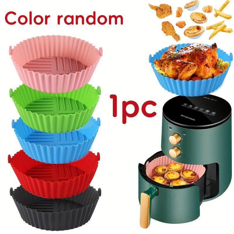 Non-Stick Reusable Silicone Air Fryer Liner for Healthy Cooking