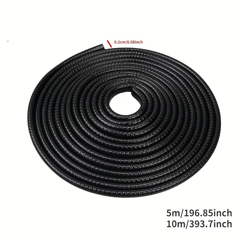 Car Door Edge Scratch Protector Strip Guard Trim Auto Door Anti Collision, 5m/10m