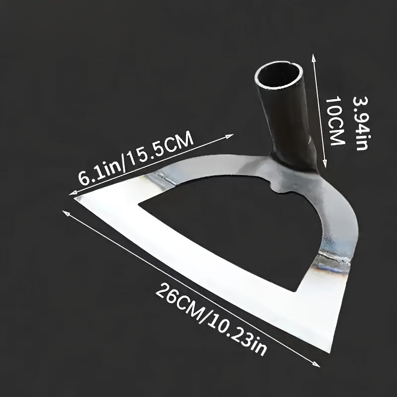 Azada de jardín de acero al manganeso de uso pesado para deshierbe y cuidado del césped, herramienta grande y hueca