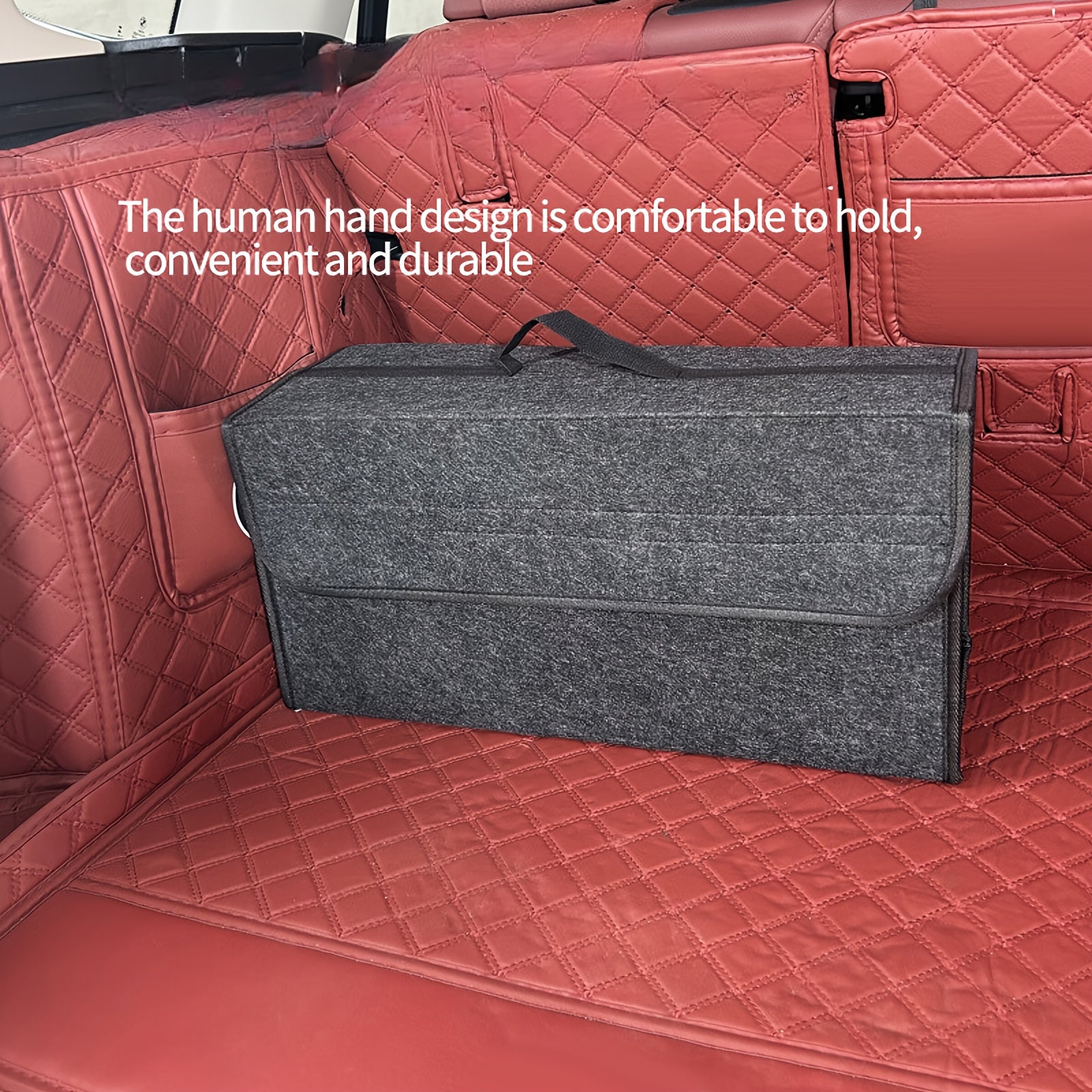 Органайзер для багажника автомобиля, складная коробка для хранения из войлочной ткани, с несколькими отделениями