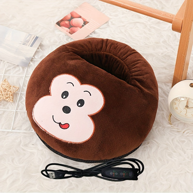 USB Foot Warmer Heater for Shoes Office Electric Shoe Warmer with Timer