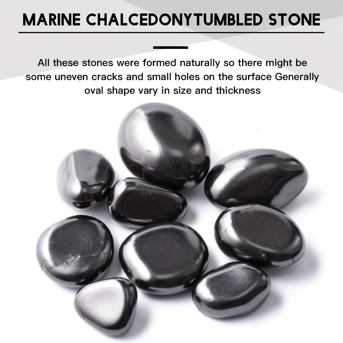 Set of 5 Black Obsidian Polished Healing Crystals for Water Purification and Home Decor