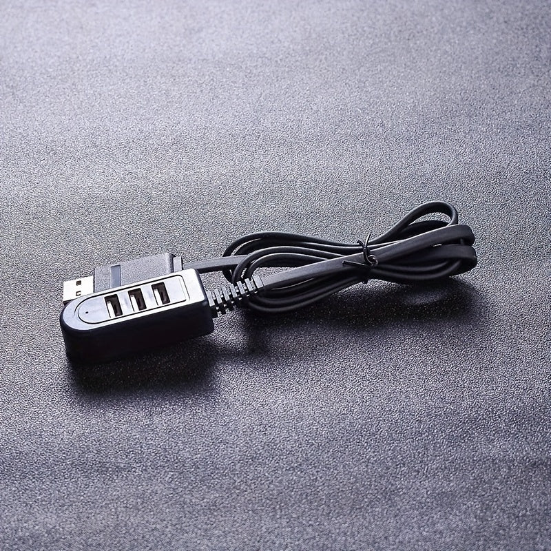 3-in-1 USB Multi-Port Adapter Cable with Data Transfer Night Light Card Reader Fan