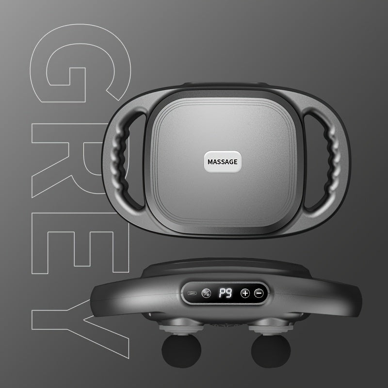 Six-Heads Massage Gun Rechargeable Lithium Battery USB Charging Handheld Therapy Device