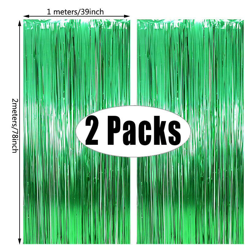 Guirnalda de purpurina metálica con flecos para fiestas de cumpleaños, bodas y despedidas