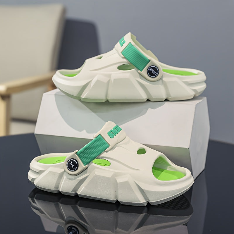 Boys Summer Open-Toe Slip-On Sandals Lightweight Breathable EVA Casual