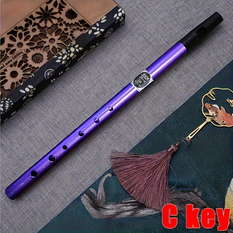 Beginners va professional uchun alyuminiy irish fleyta, C D o'lchovli, laklangan, qizil, ko'k, yashil, to'q purple