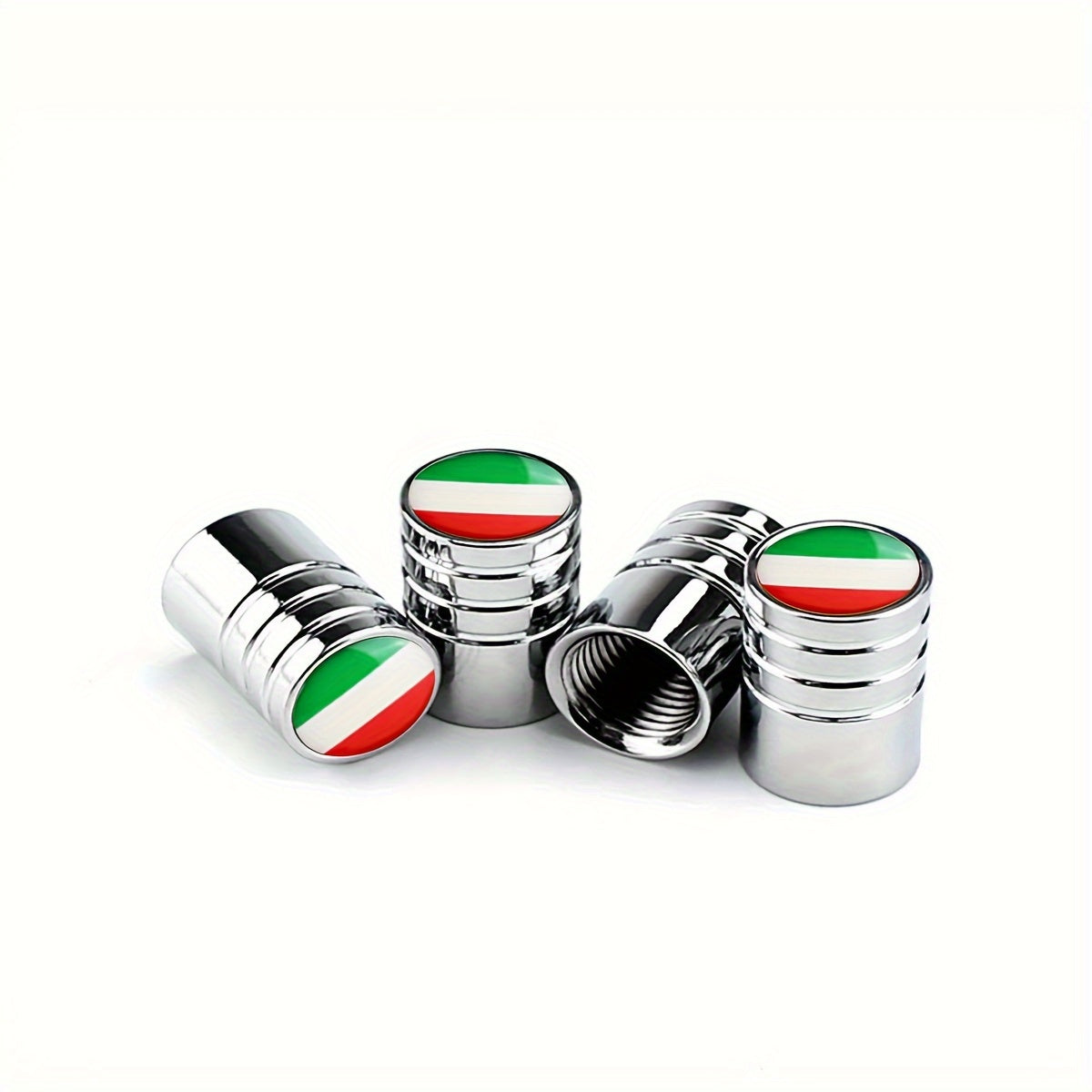 4 Pcs Set Italy Flag Tire Valve Stem Covers Car Wheel Accessories