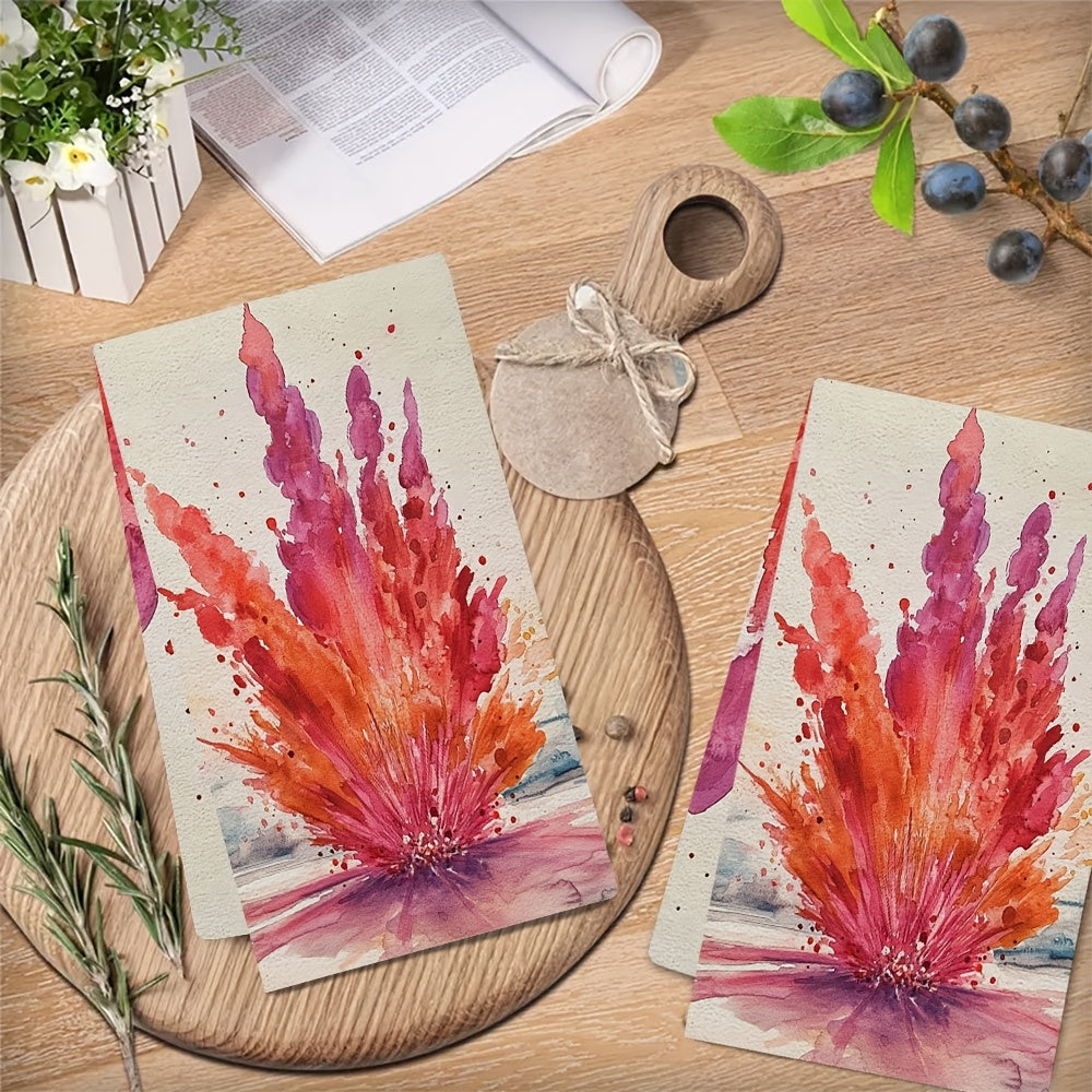 Valentine's Explosion Kitchen Towels Set 2 Ultra Soft Absorbent 40x60 cm