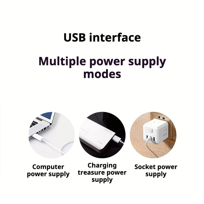 Ventilador USB de alta velocidad con 3 velocidades, 2 funciones de niebla, tanque grande, luces de 7 colores